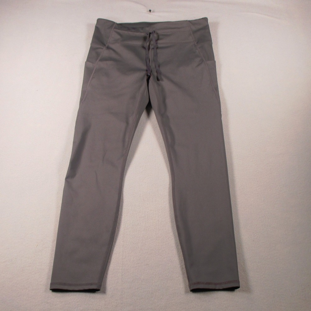Fabletics Women's Medium Gray Drawstring Jogger Pants Stretch Activewear Workout